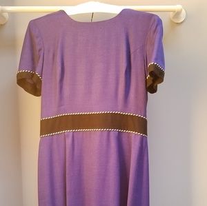 Vintage purple rayon lined dress